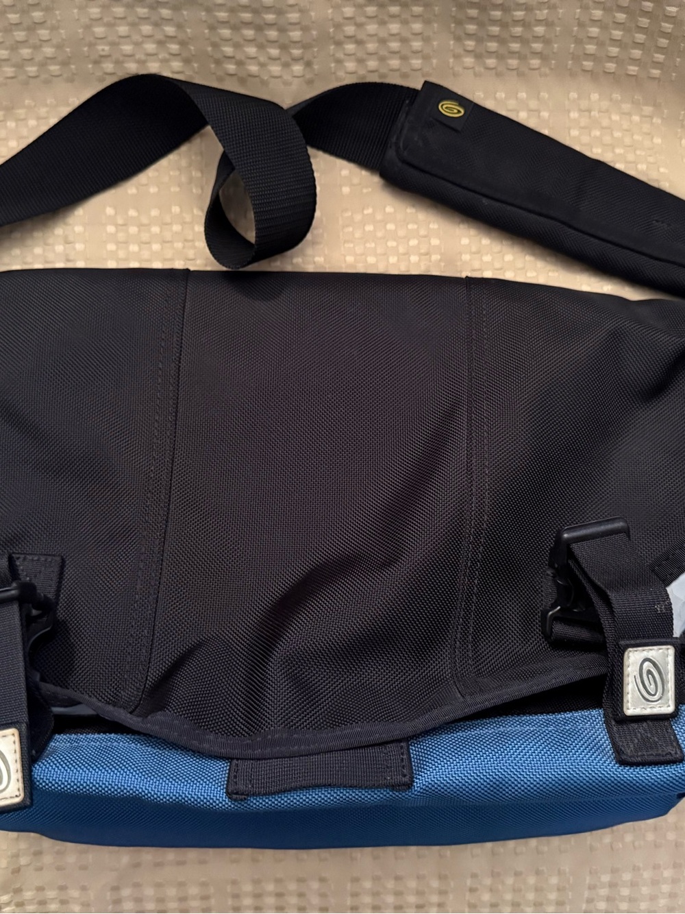Timbuk2 Black and Blue Men's Messenger Bag - Durable Commuter Crossbody